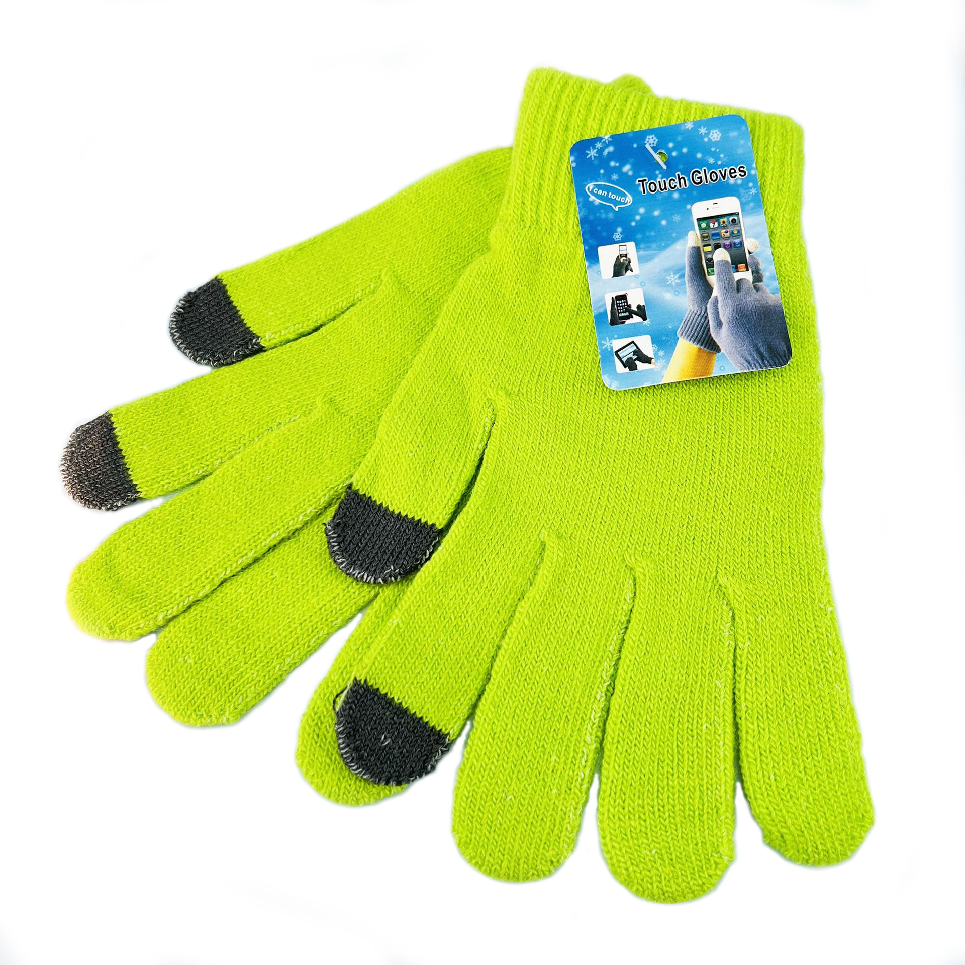 LADIES MAGIC GLOVE WITH TEXT FINGERS W/HEADER&HANGER