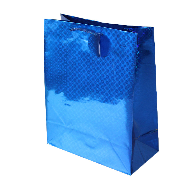 6AST LARGE LAZER GIFT BAG W/STRING HANDLES