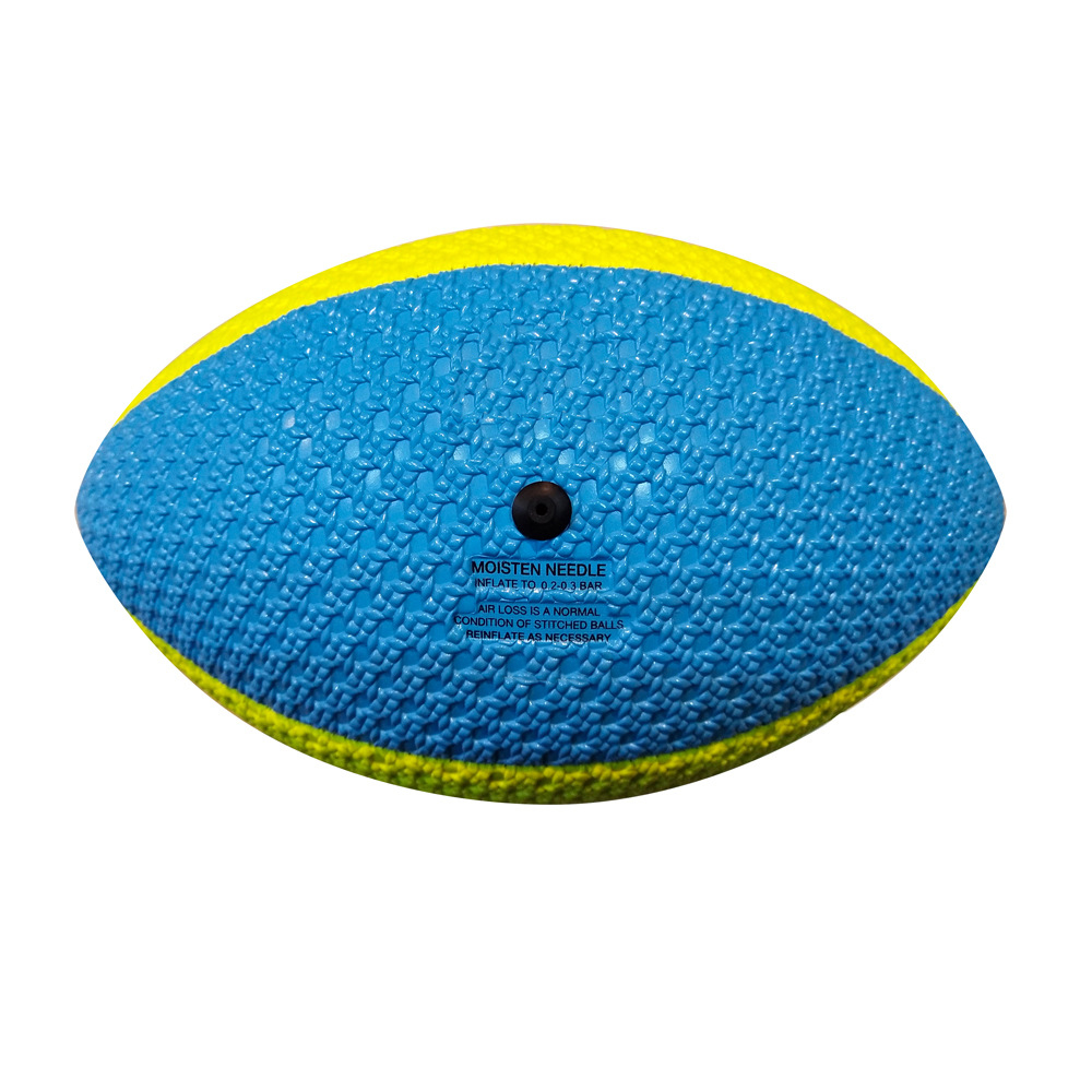 Rugbyball neon blue/yellow