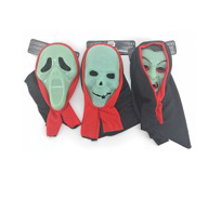MASQUE GLOW IN THE DARK A CAPUCHE - 3 ASSORTIS