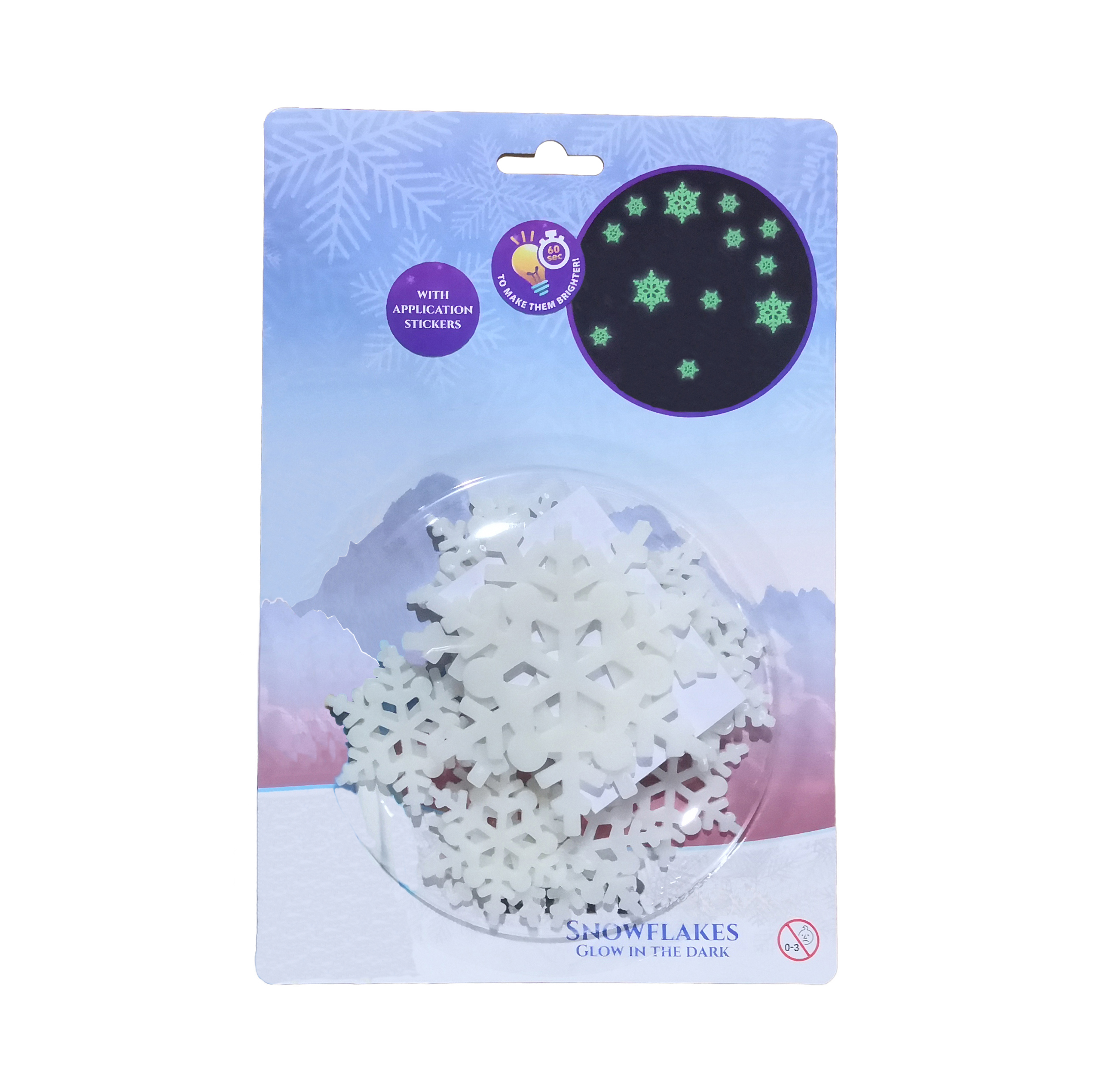 ICE PRINCESS GLOW IN THE DARK SNOWFLAKE