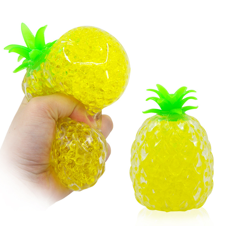 SQUISHY PINEAPPLE BALL WIHT BEADS