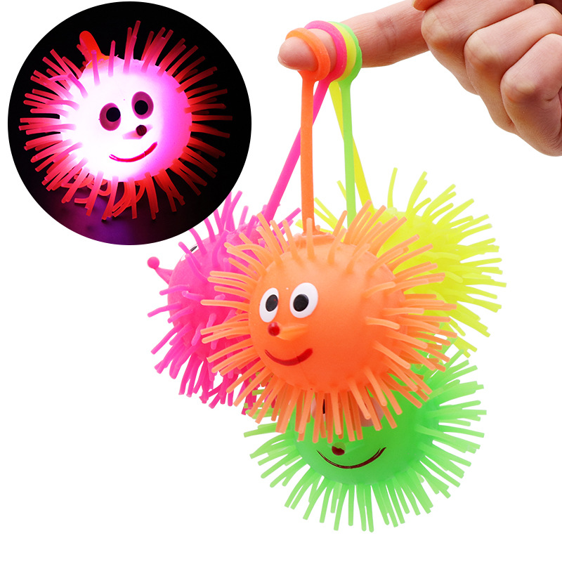 8CM POINTY NOSE PUFFY MOUSE WITH LIGHT+HAIR 24PC D/BOX