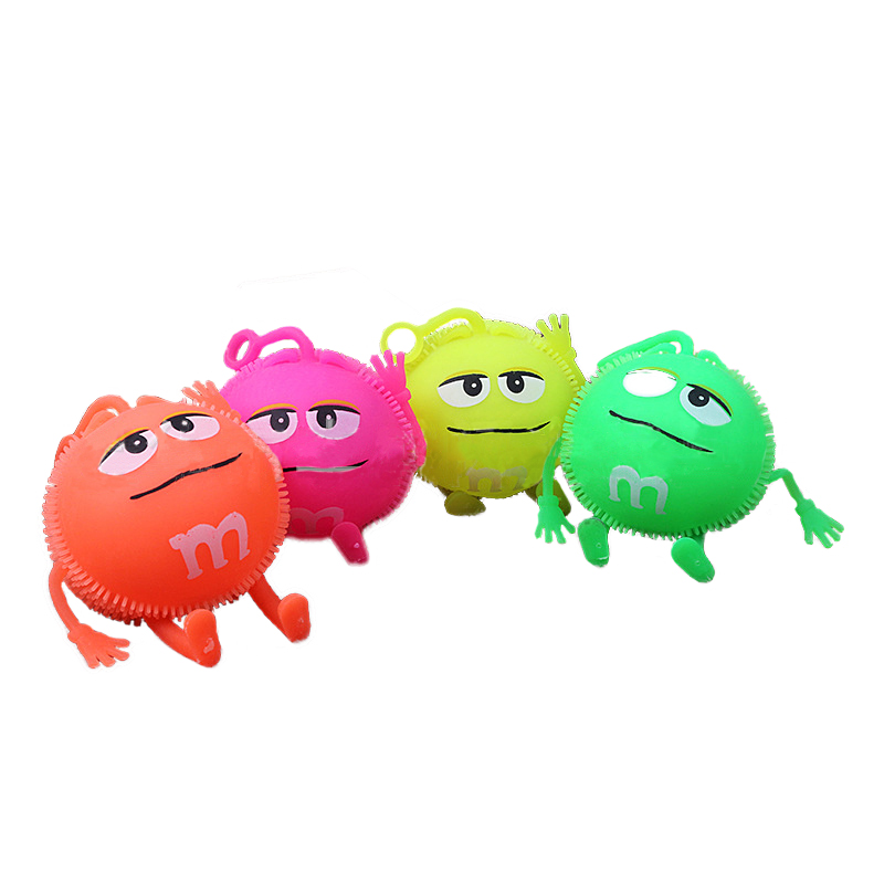 M ROUND PUFFER W/HANDS AND FEET W/LIGHT 12PCS D/BOX