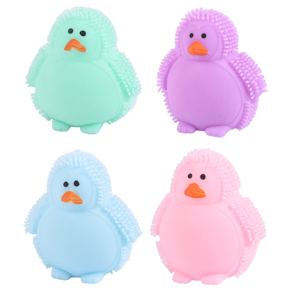 8CM SQUISHY CHICK WITH BEADS 12PCS IN DISPLAY BOX