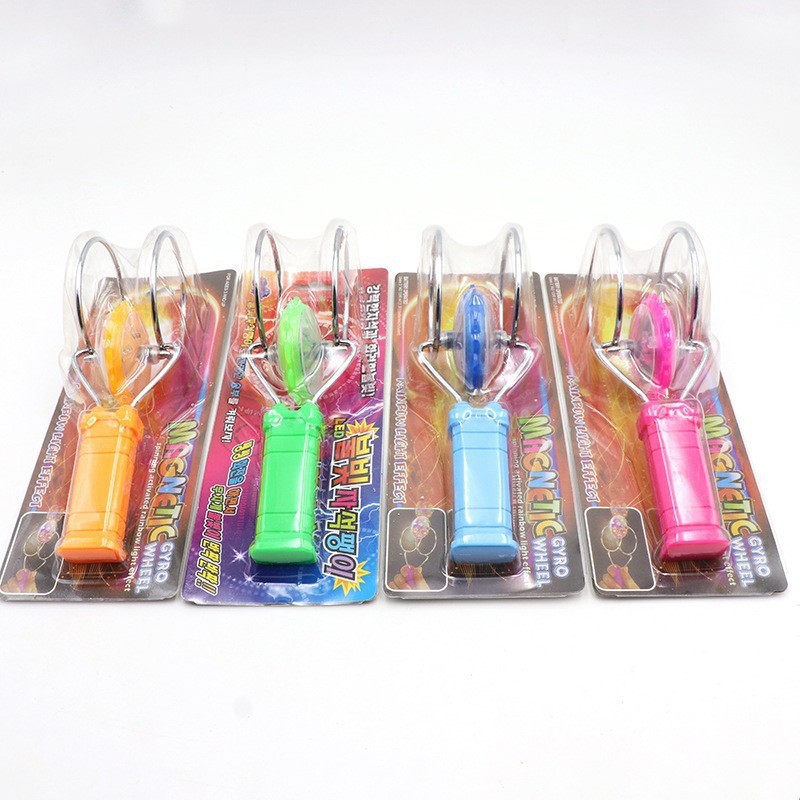 B/OP SPINNING MAGNETIC LIGHT UP GYRO WHEEL W/SPINNER B/CARD