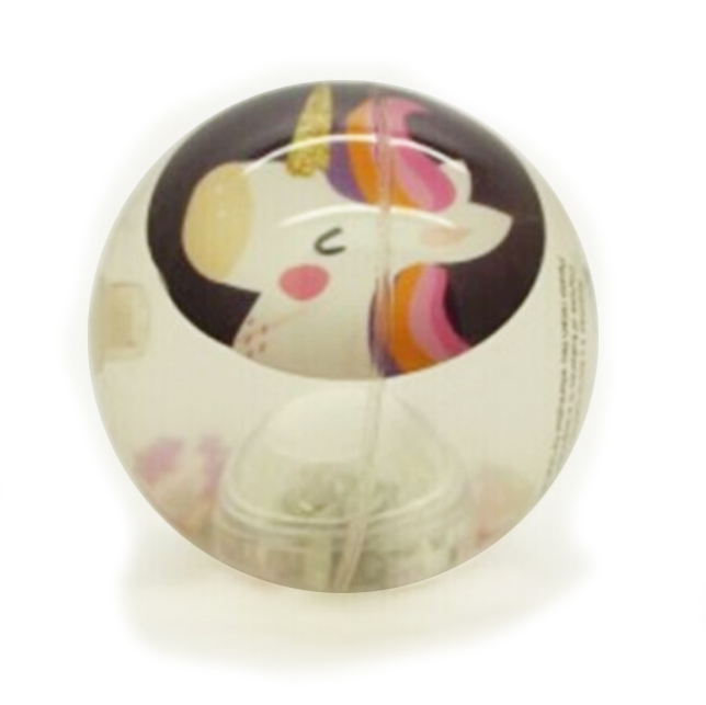 LIGHT UP 6.5CM UNICORN WATER BOUNCING BALL