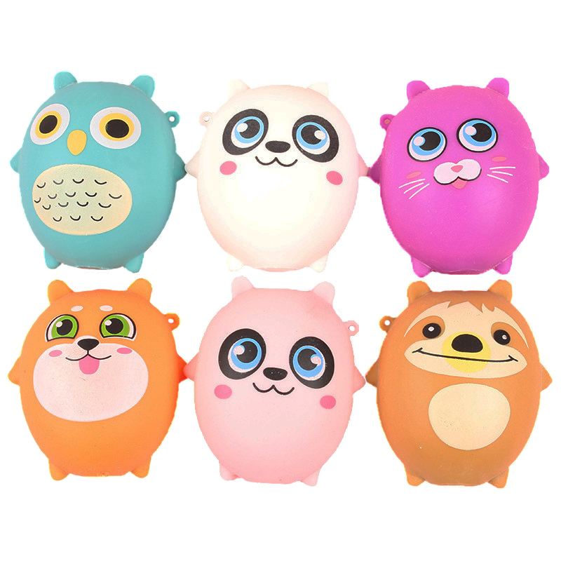 SQUISH FACE ANIMALS 6ASSTED 7.5CM