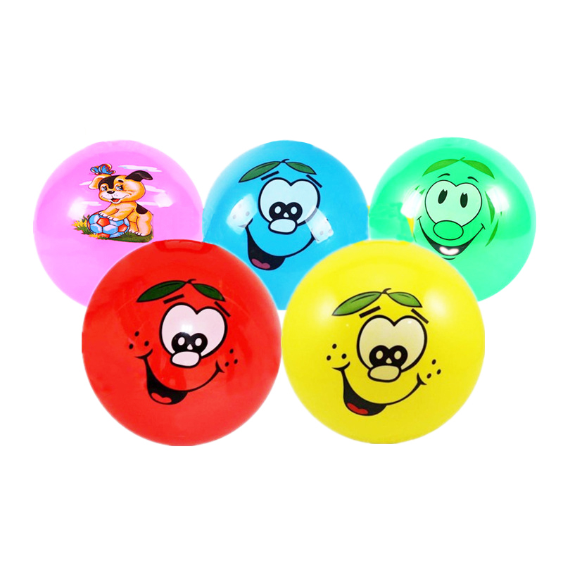 10CM SCENTED FUNNY FACE PVC BALL.4 ASST.12PCS DISPLAY BOX
