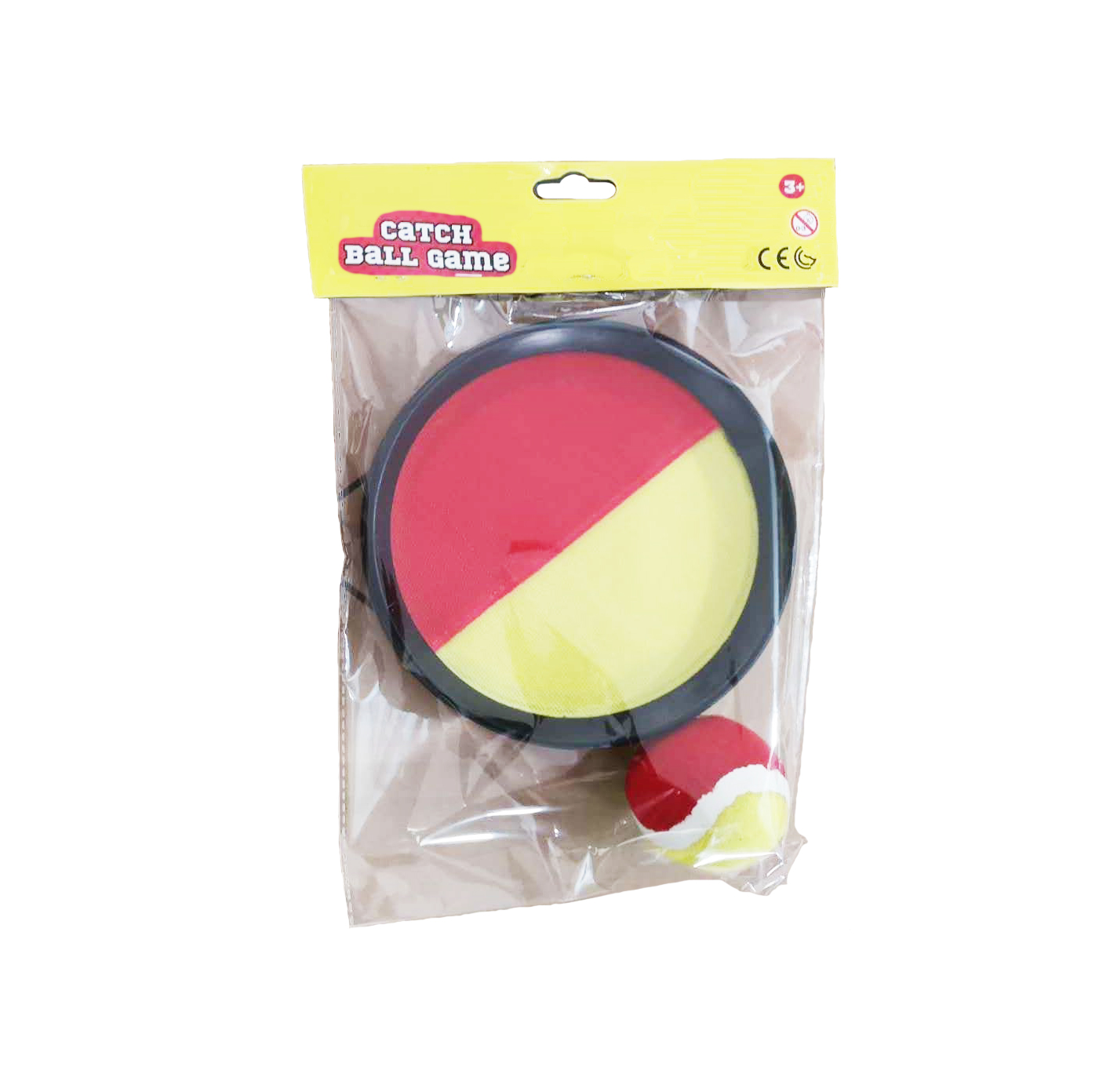7.5'' VELCRO CATCH BALL SET W/ BALL IN PVC BAG + HEADER CARD
