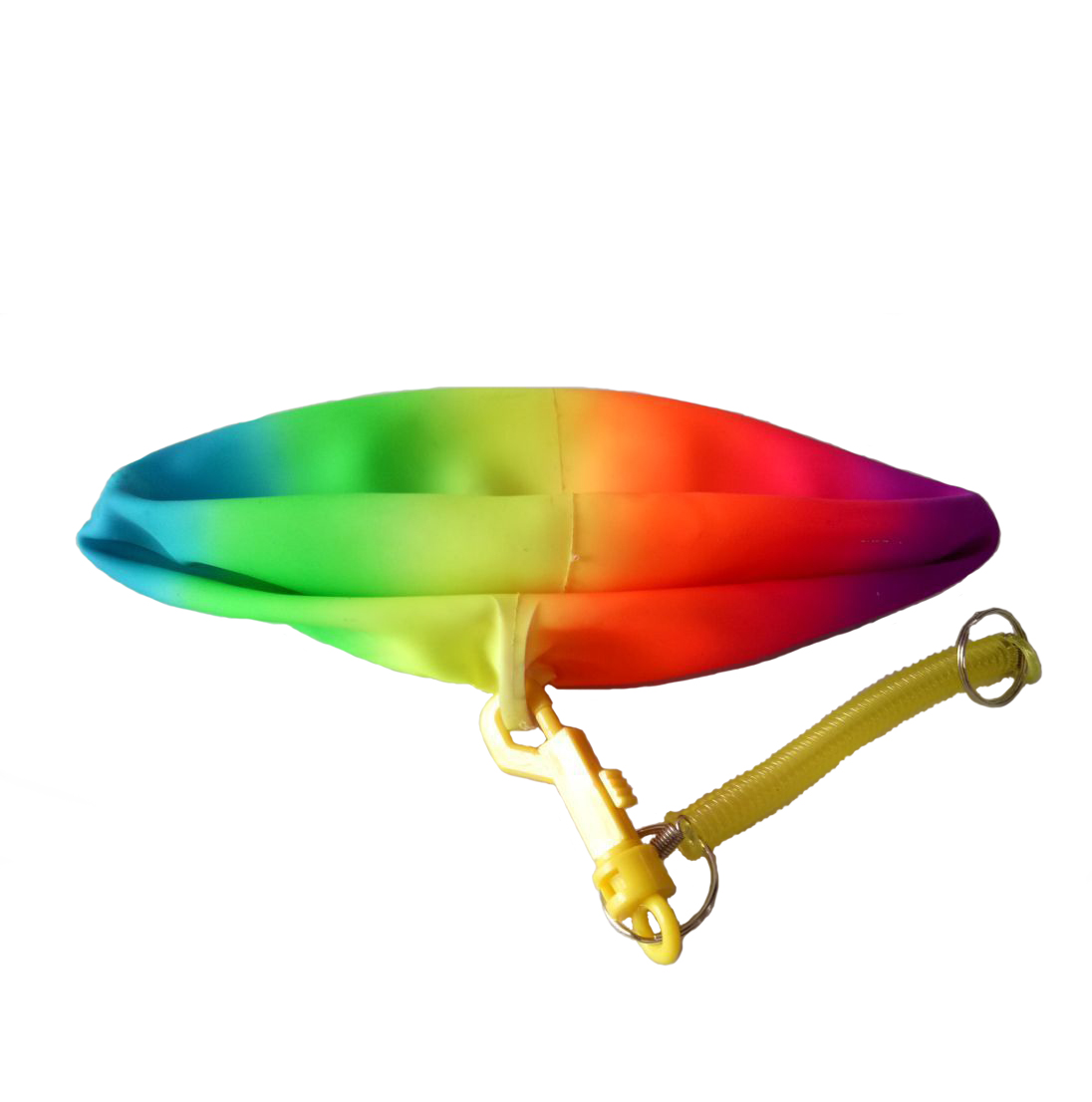 10''RAINBOW BALL WITH ELASTIC KEFCHAIN FITTED