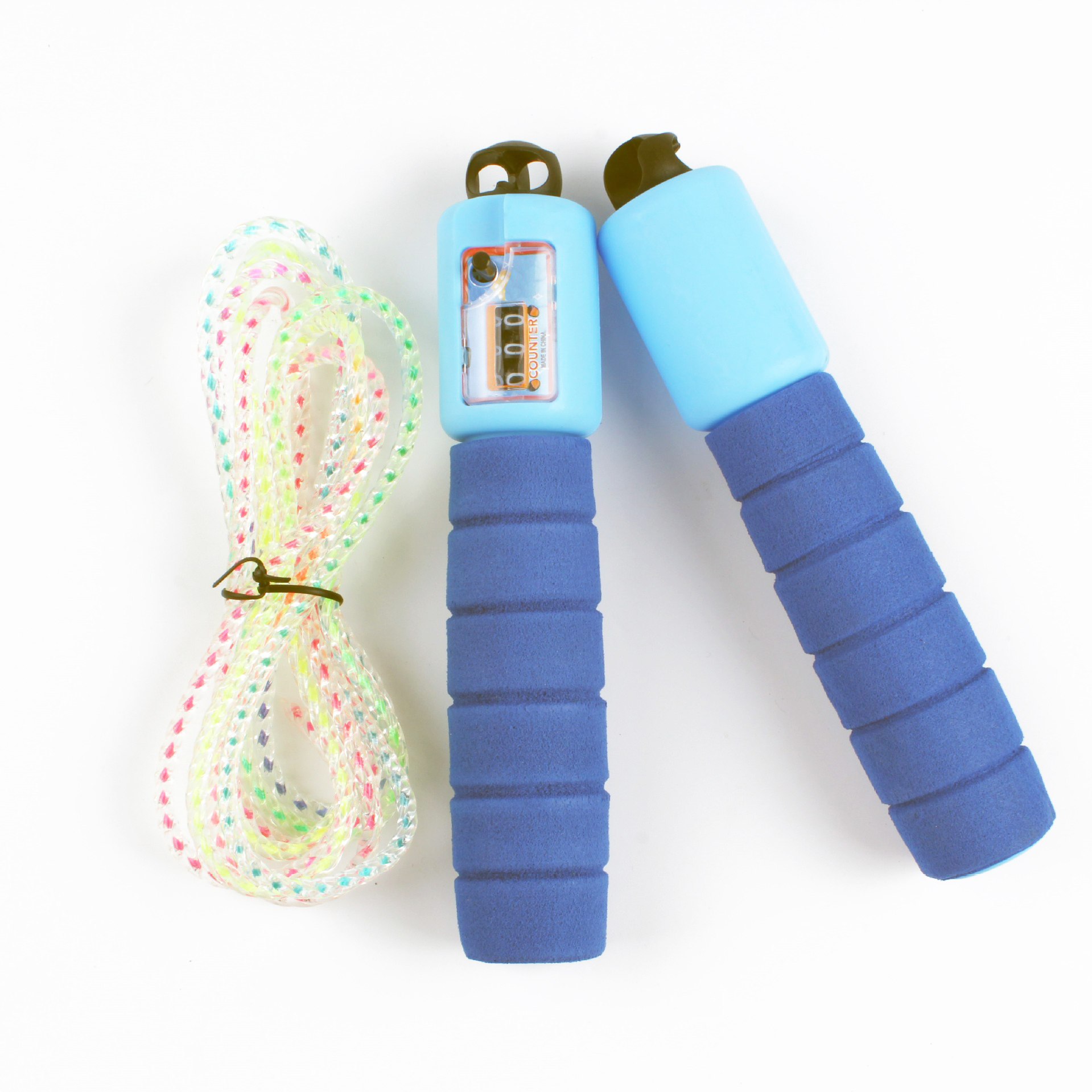 SKIPPING ROPE WITH COUNTER AND EVA HANDLES COVERS IN PBHC