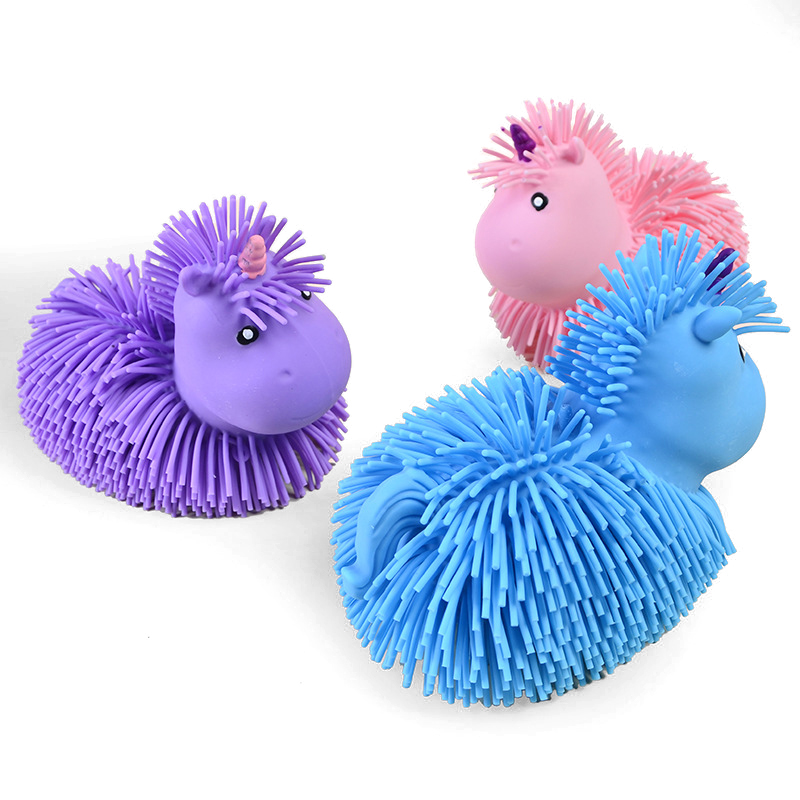PUFFER UNICORN WITH  HAIR
