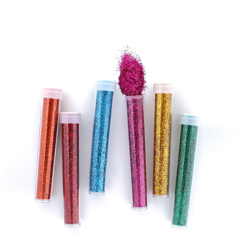 PACK OF 8 GLITTER TUBES ON HEADER CARD & 12PC CLIP STRIP