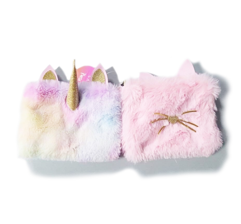 FLUFFY ANIMAL PURSE