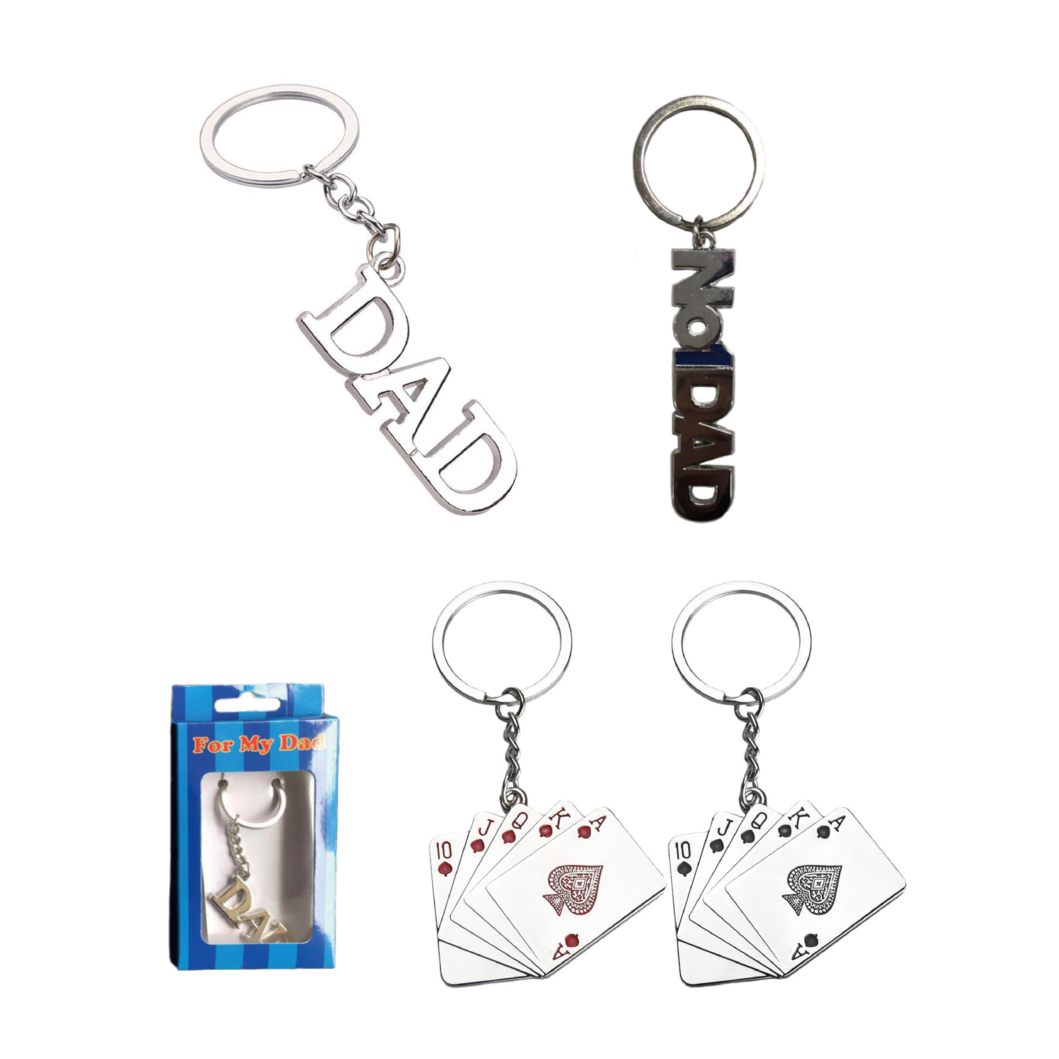 MENS KEYCHAIN,3 ASSTED DESIGN
