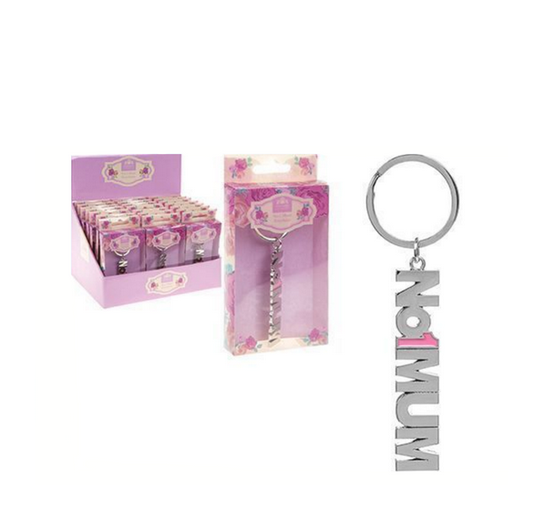 NO.1 MUM KEYCHAIN IN PVC BOX