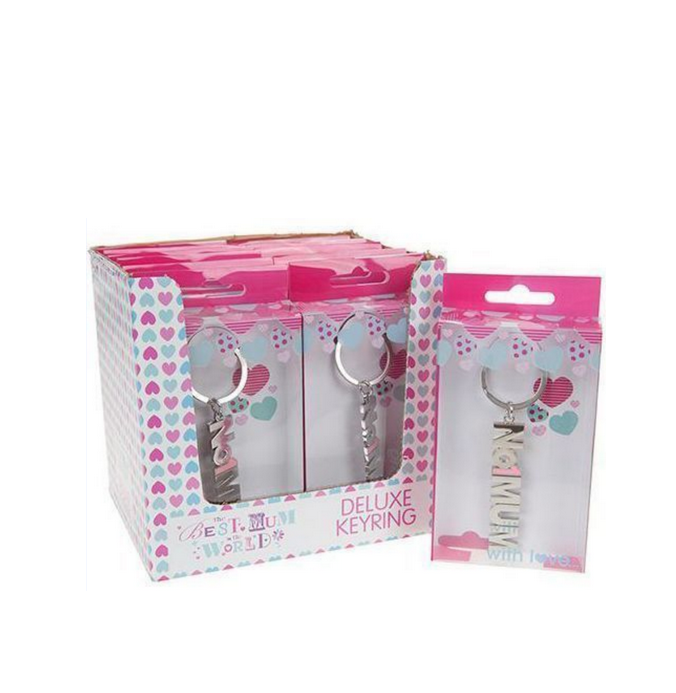 NO.1 MUM KEYCHAIN IN PVC BOX AND 24PC PDQ