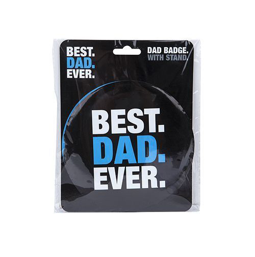 16CM JUMBO BEST DAD EVER BADGE