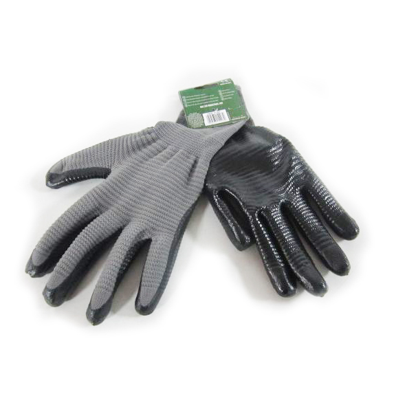 1 PAIR SUPER GRIP BLACK LATEX COMFORT GLOVES 3ASSTD SIZES