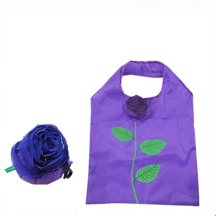 ROSE FOLDED SHOPPING BAGS 3ASSTD COLS IN 24PC PDQ