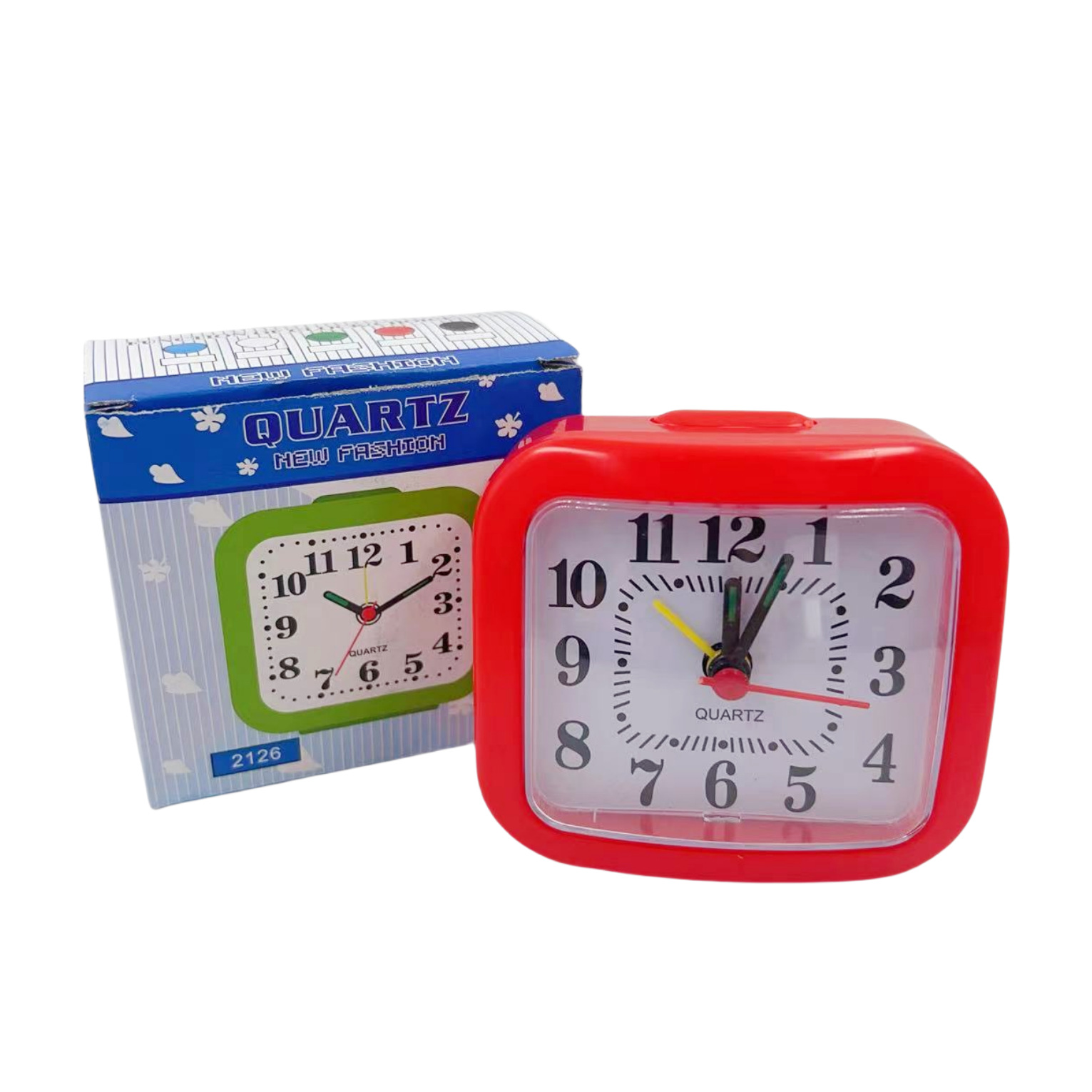 8*7CM ALARM CLOCK 6ASST COLS EACH PC IN COL BOX