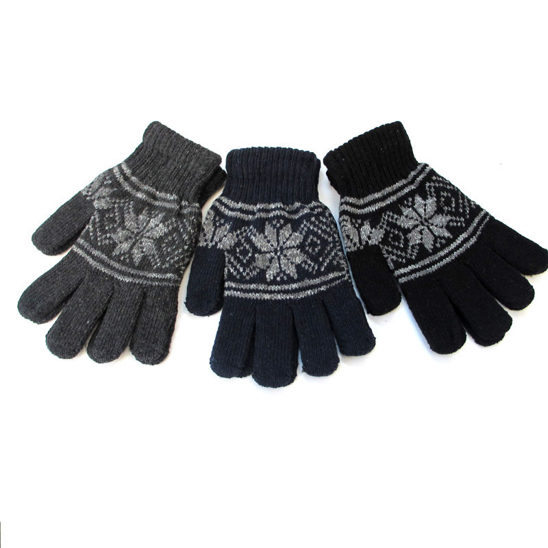 MENS HEAVY WEIGHT THERMAL INSULATION PATTERNED GLOVES
