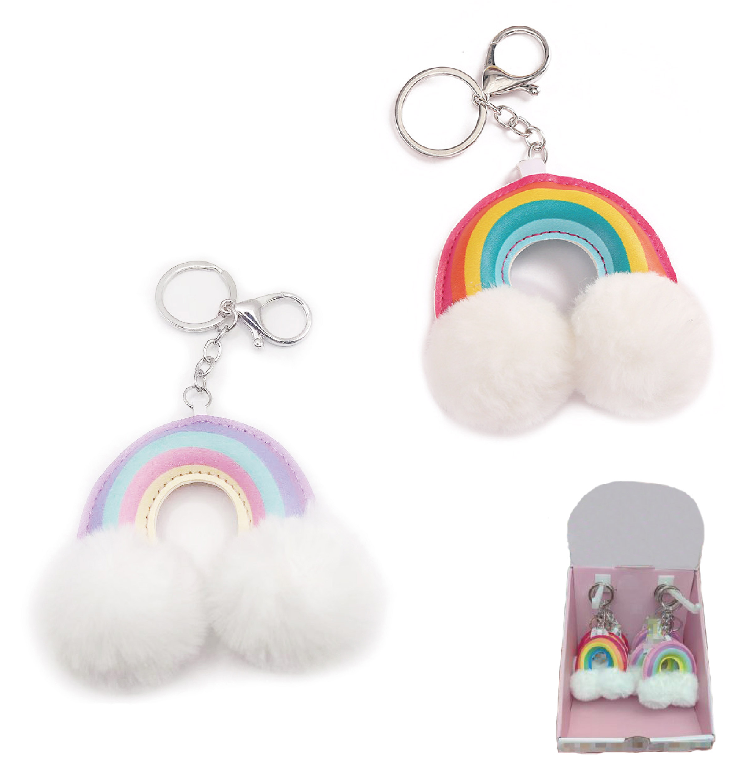 GOOD FEELINGS RAINBOW KEYCHAIN